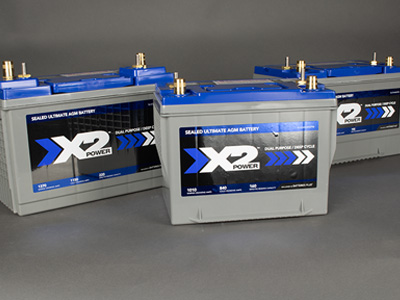 three X2Power AGM batteries