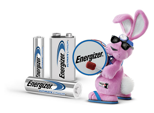 Energizer Bunny and batteries